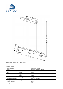 Hướng dẫn sử dụng Lucide 09400/14/12 Mamba Đèn