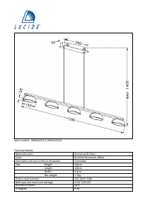 Hướng dẫn sử dụng Lucide 09400/23/31 Mamba Đèn