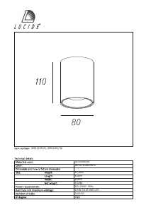 Hướng dẫn sử dụng Lucide 09912/05/36 Bentoo Đèn