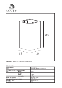 Brugsanvisning Lucide 09916/05/36 Delto Lampe