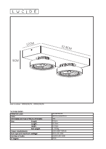 Manual Lucide 09920/20/36 Nenad ar111 Lampă