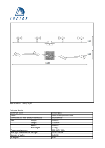 Manual Lucide 10922/20/12 Jeo Lampă