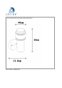 Manual Lucide 11806/01/30 Mirane Lampă