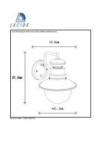 説明書 Lucide 11811/01/30 Figo ランプ