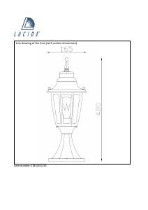 Посібник Lucide 11834/01/45 Tireno Лампа
