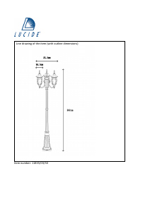 사용 설명서 Lucide 11835/03/30 Tireno 램프