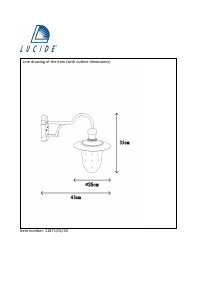 Manual Lucide 11871/01/30 Aruba Lamp
