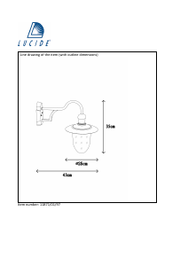 Instrukcja Lucide 11871/01/97 Aruba Lampa