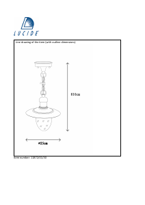 Manual Lucide 11872/01/30 Aruba Lampă