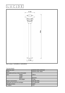 Brugsanvisning Lucide 11874/99/30 Zico Lampe