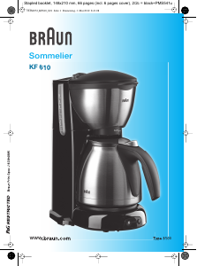 Brugsanvisning Braun KF 610 Sommelier Kaffemaskine