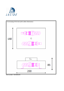 Manual Lucide 12219/02/31 Ovalis Lampă