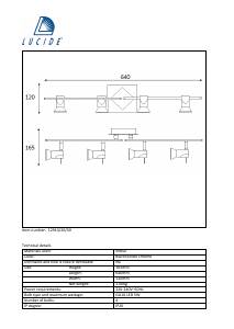 Manual de uso Lucide 12910/20/30 Brackx Lámpara