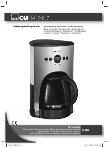 Manual de uso Clatronic KA 3302 Máquina de café