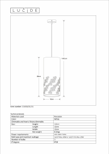 Instrukcja Lucide 13450/01/31 Sinan Lampa