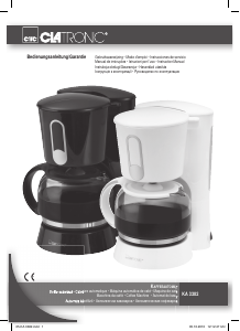 Manual de uso Clatronic KA 3382 Máquina de café
