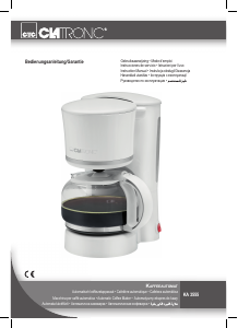 Manual de uso Clatronic KA 3555 Máquina de café