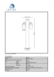 Hướng dẫn sử dụng Lucide 14867/10/12 Arne Đèn