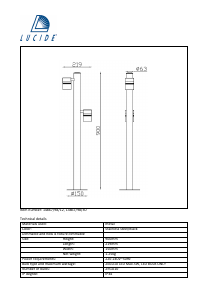 Manual Lucide 14867/98/12 Arne Candeeiro