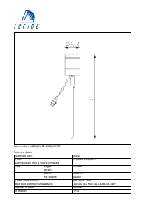 Hướng dẫn sử dụng Lucide 14868/05/12 Arne Đèn