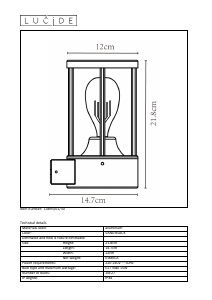 Hướng dẫn sử dụng Lucide 14893/01/30 Lori Đèn