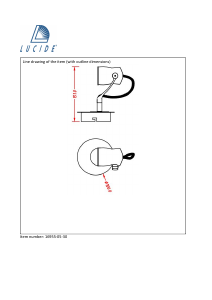 Manual Lucide 16955/05/30 Samba Lamp