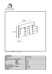 Manual Lucide 17282/02/12 Bok Lampă