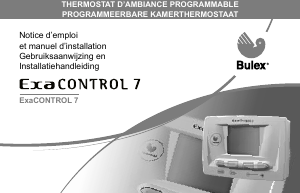 Handleiding Bulex Exacontrol 7 Thermostaat