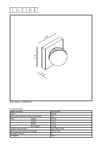 Hướng dẫn sử dụng Lucide 17295/04/31 Phil Đèn