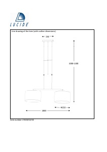 説明書 Lucide 17400/02/30 Bilja ランプ