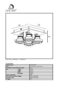 Hướng dẫn sử dụng Lucide 17906/20/12 Landa Đèn