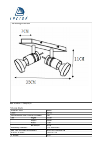 Manual Lucide 17990/10/31 Twinny Candeeiro