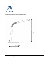 Mode d’emploi Lucide 18602/03/36 Gilly Lampe