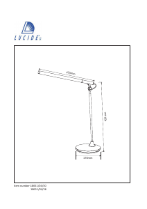 説明書 Lucide 18651/04/30 Elmo ランプ
