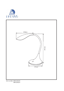 Manuale Lucide 18652/06/31 Emil Lampada