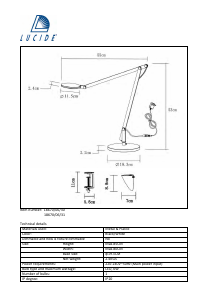 Manual Lucide 18670/06/31 Linex Candeeiro