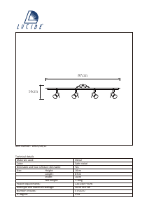 Mode d’emploi Lucide 18901/20/12 Bikko Lampe