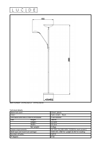 Manual de uso Lucide 19791/24/30 Zenith Lámpara