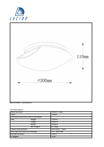 Hướng dẫn sử dụng Lucide 20226/30/61 Lagan Đèn