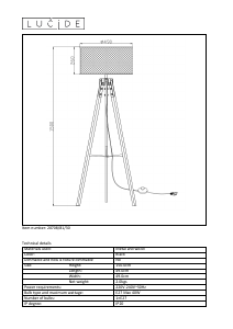 Brugsanvisning Lucide 20708/81/30 Aldgate Lampe