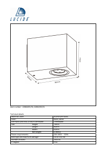 Hướng dẫn sử dụng Lucide 22860/05/31 Zora Đèn