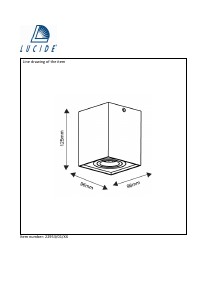 说明书 Lucide22953/01/31 Tube灯