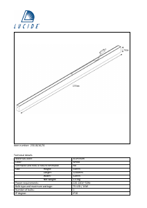 Manuale Lucide 23118/16/31 Lino led Lampada