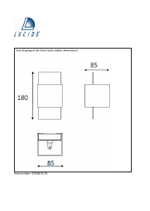 Manual Lucide 23208/31/31 Cubo Lampă