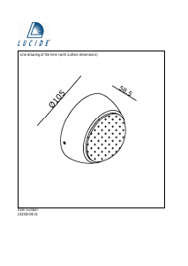 Brugsanvisning Lucide 23240/04/31 Luna Lampe