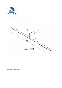 Mode d’emploi Lucide 23257/06/31 Sirius Lampe