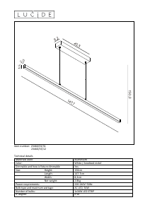 Руководство Lucide 23460/33/12 Sigma Светильник