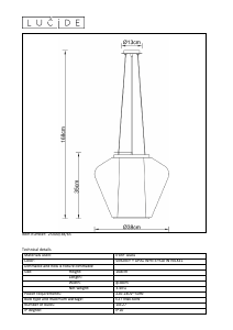 Hướng dẫn sử dụng Lucide 25400/38/65 Stian Đèn