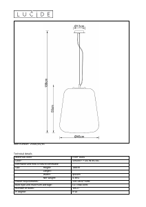 Hướng dẫn sử dụng Lucide 25401/45/65 Glorio Đèn