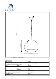 Hướng dẫn sử dụng Lucide 26495/28/31 Bobo Đèn